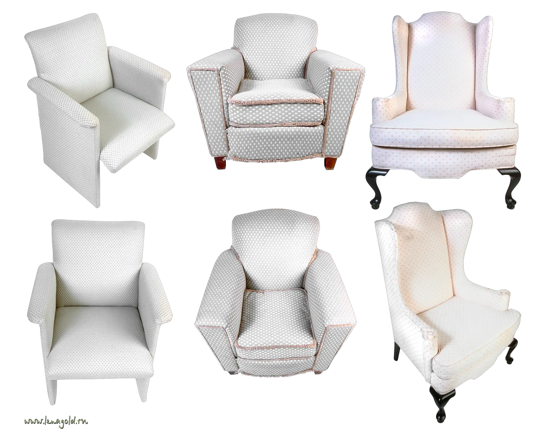 White armchairs PNG image