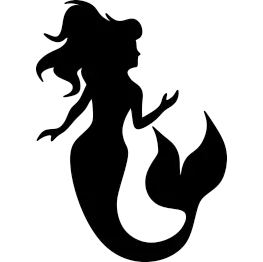 Mermaid siluete PNG