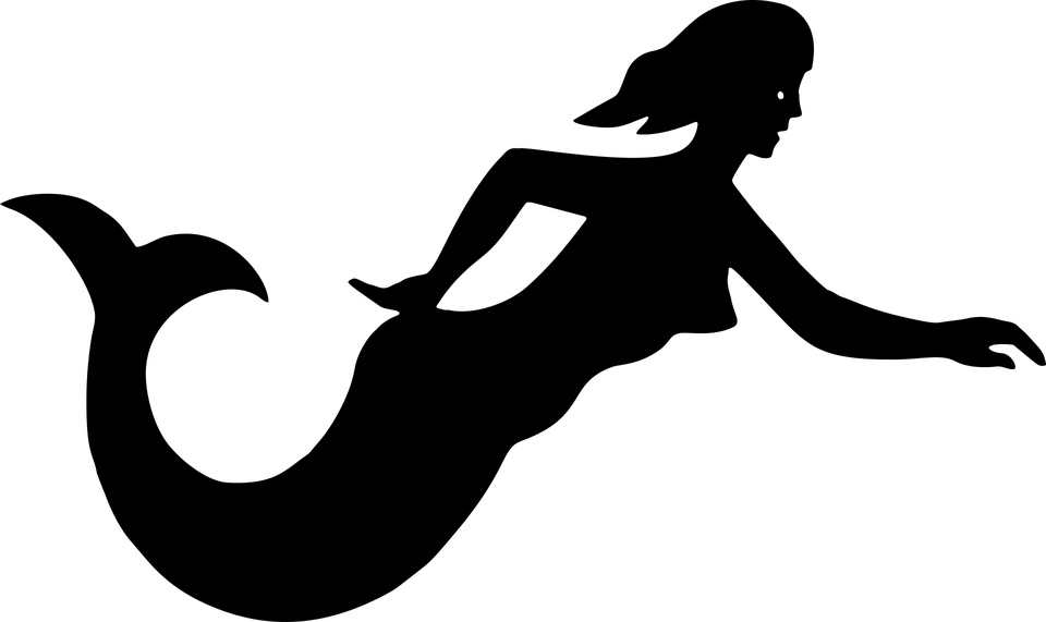 Mermaid siluete PNG