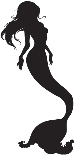 Mermaid siluete PNG
