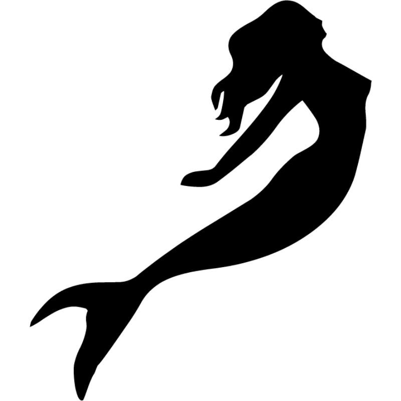 Mermaid siluete PNG