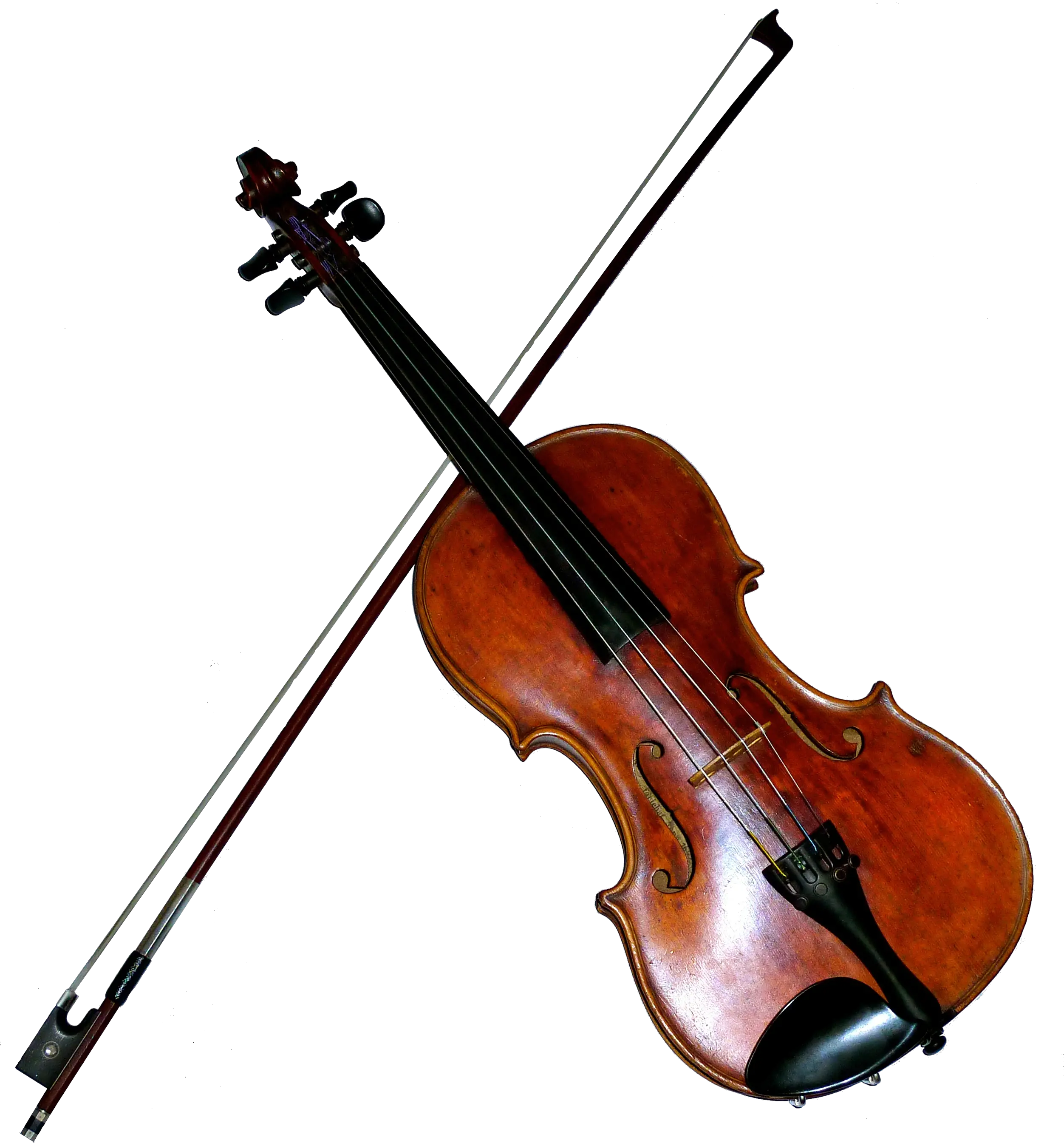 Violin and bow PNG