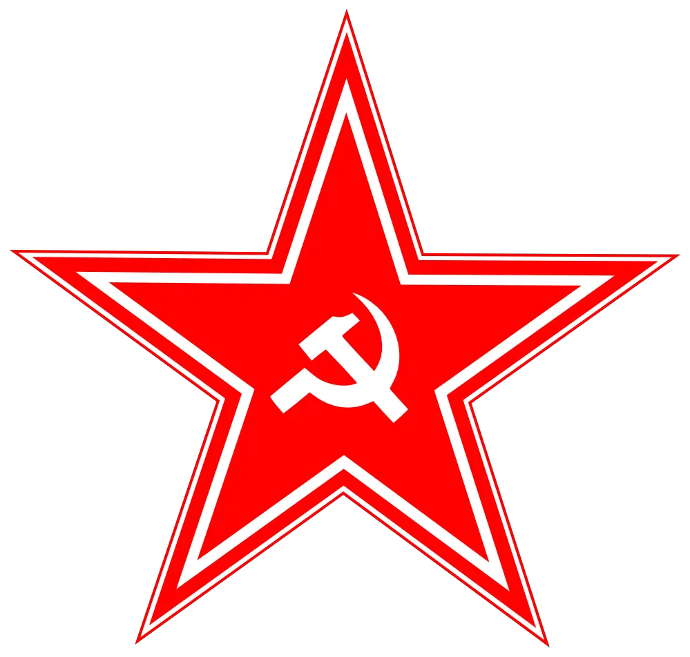 red USSR star PNG image