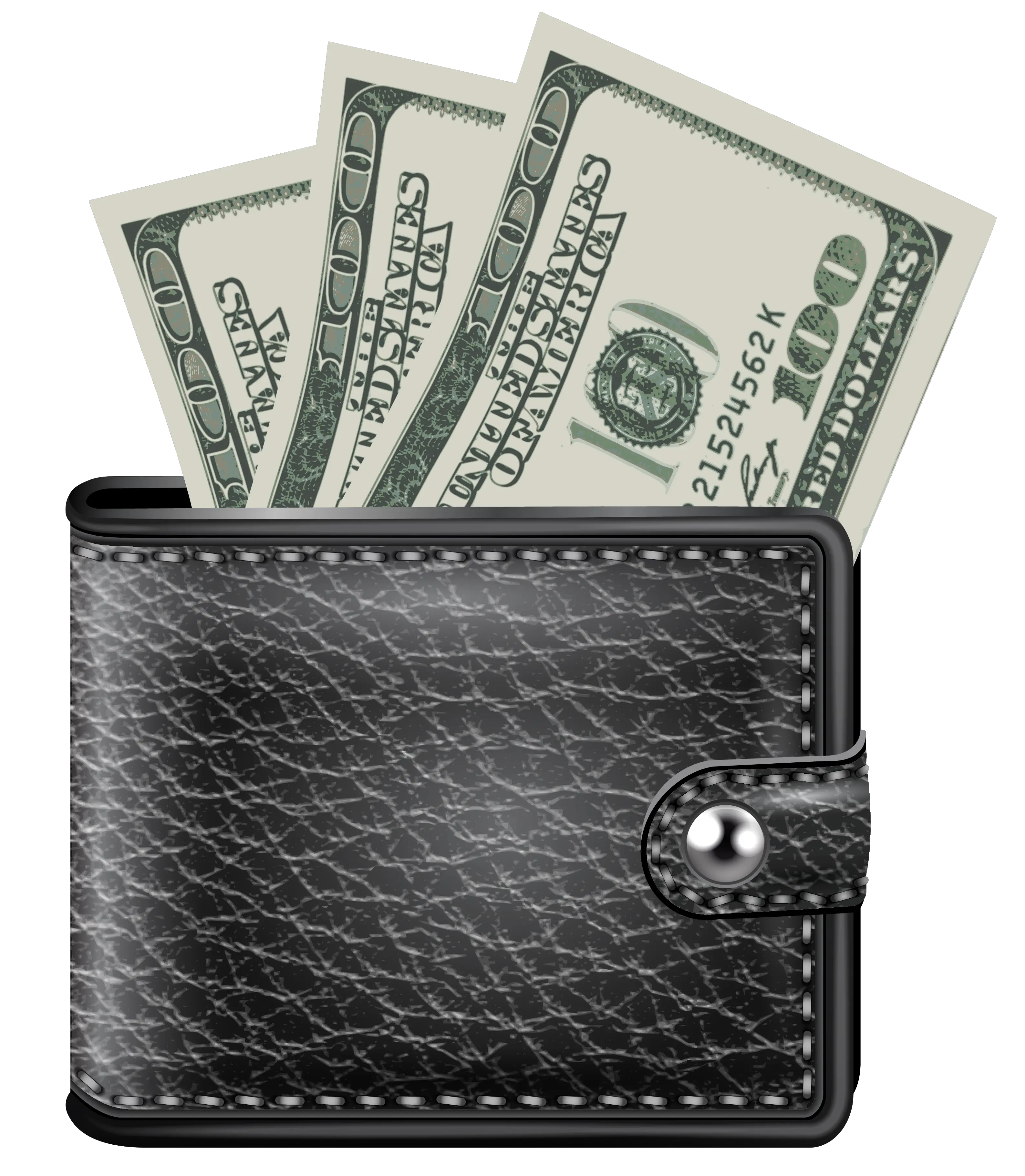 Purse money PNG image