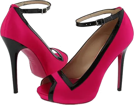 Pink women shoes PNG image