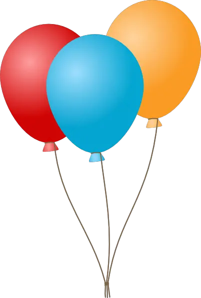 Colorful balloons PNG image free download balloons
