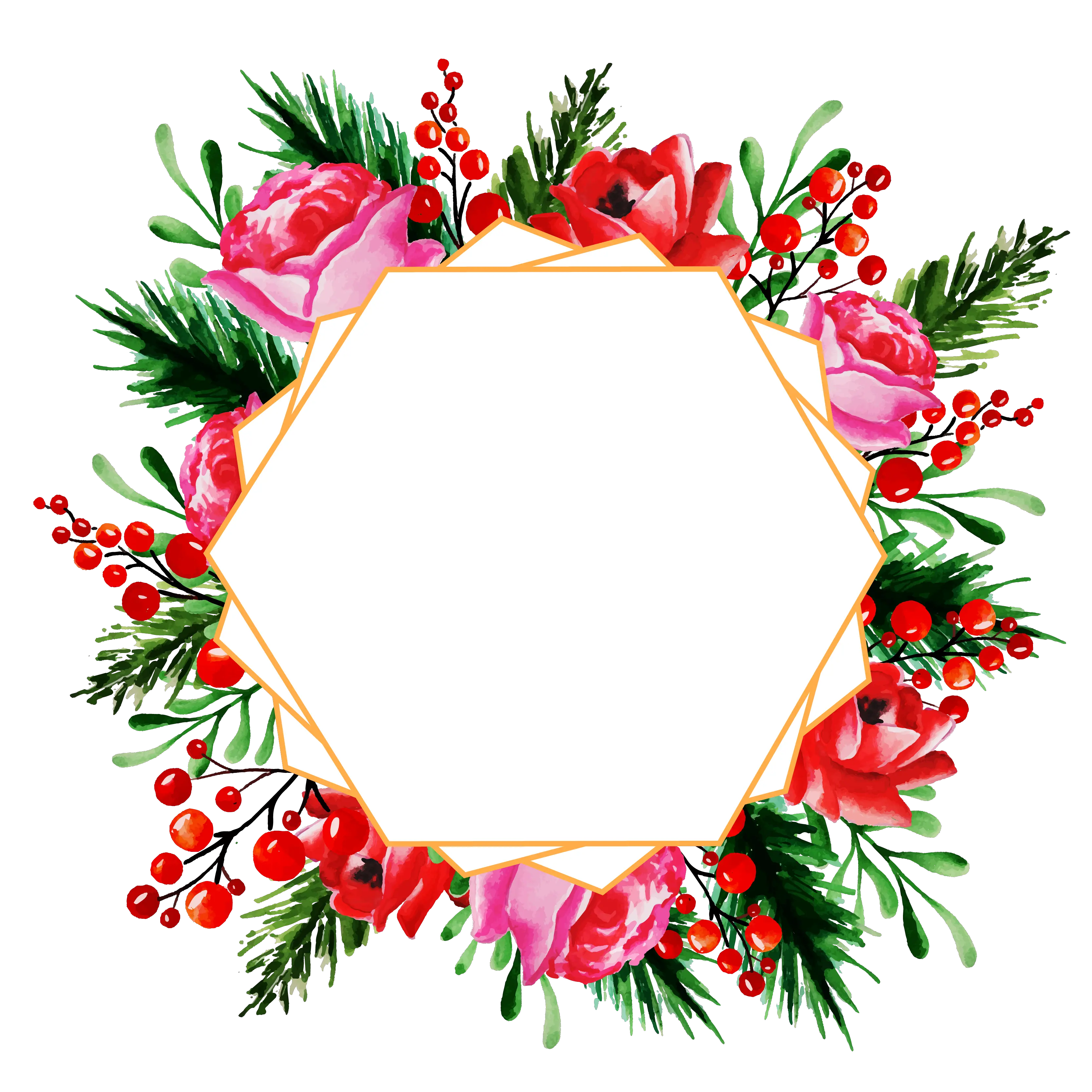 Floral frame PNG