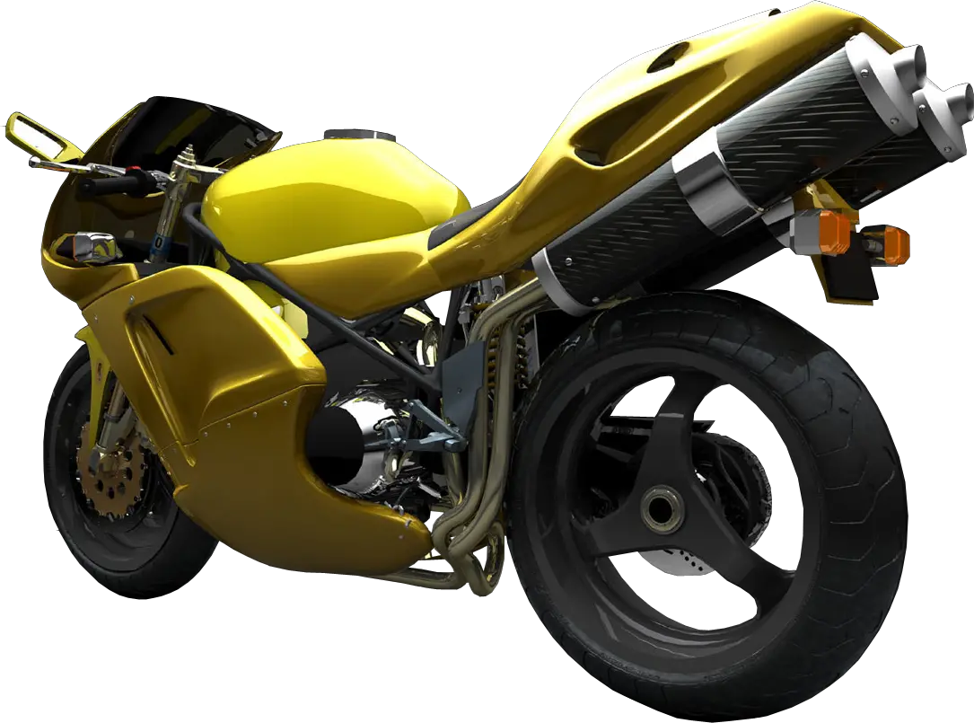 Yellow moto PNG image