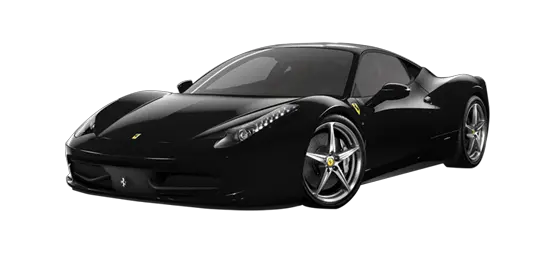 Black ferrari car PNG image