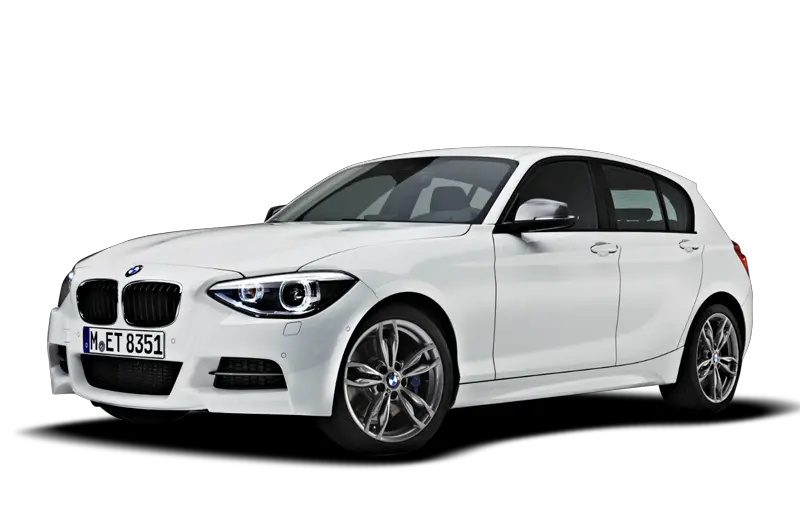 white BMW 1 series PNG image free download