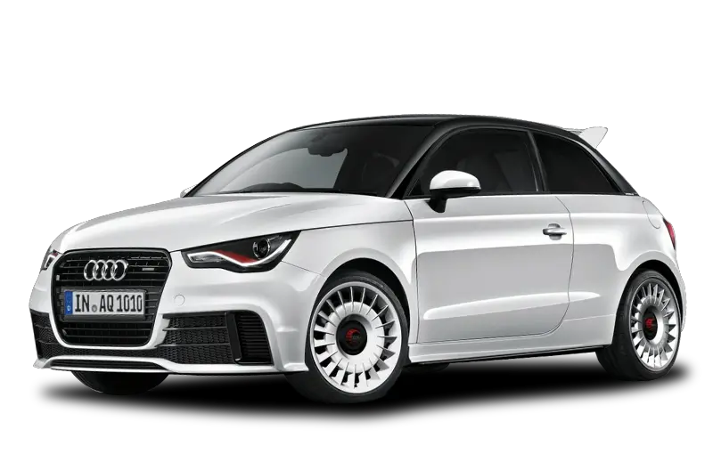 White AUDI A1 PNG car image