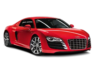 Red audi R8 PNG image