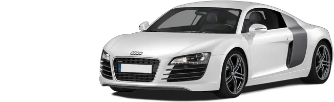 white audi R8 PNG image