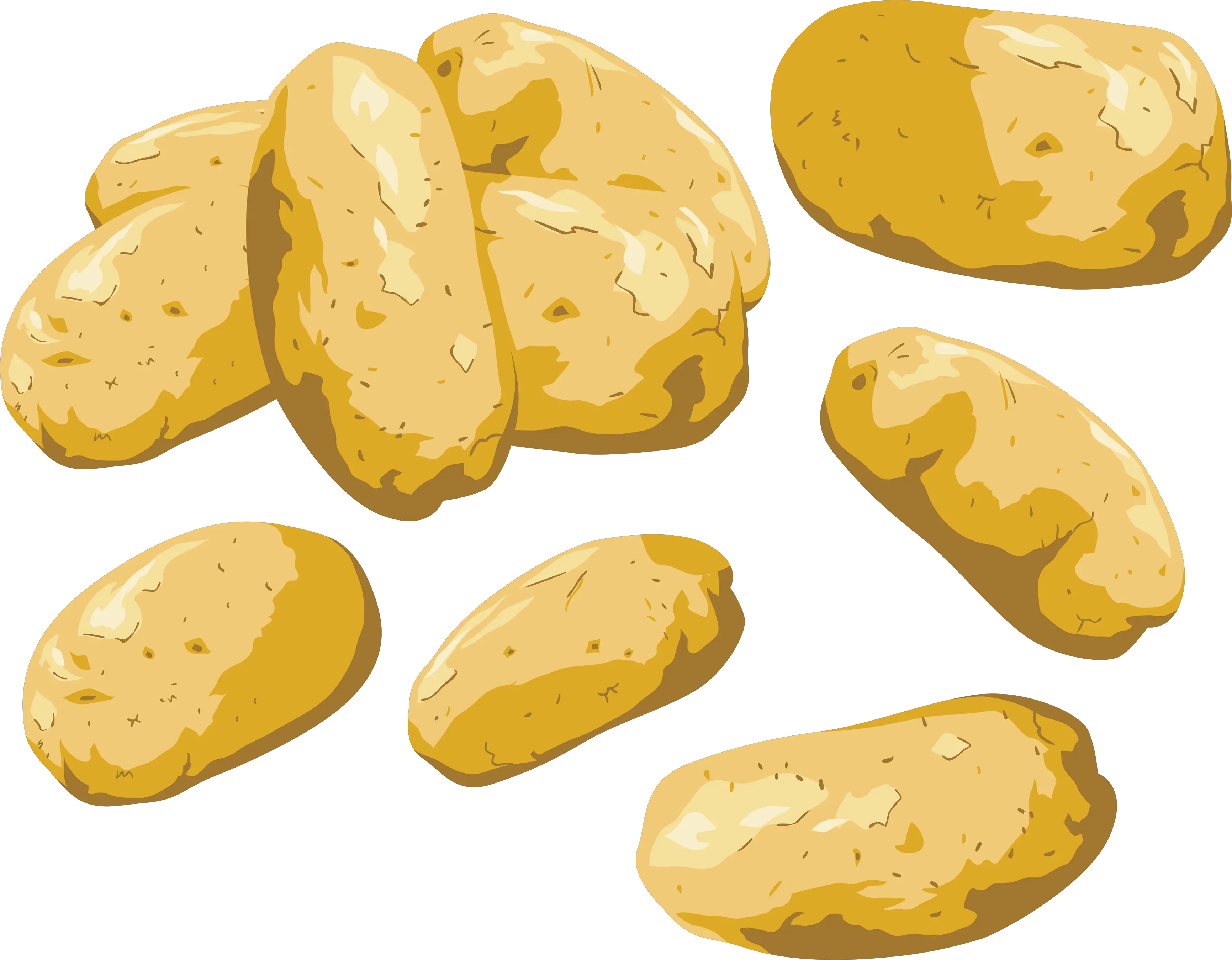 Yellow potatoes png images
