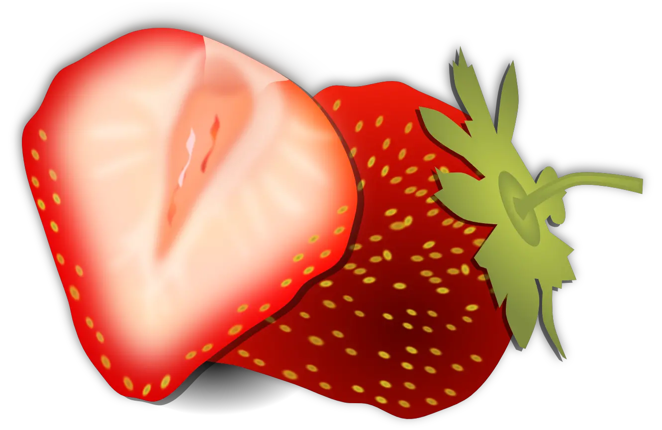 Strawberry cut PNG