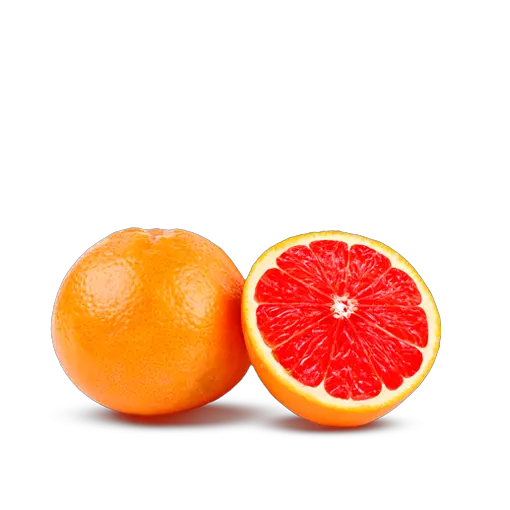 red cutted oranges PNG image