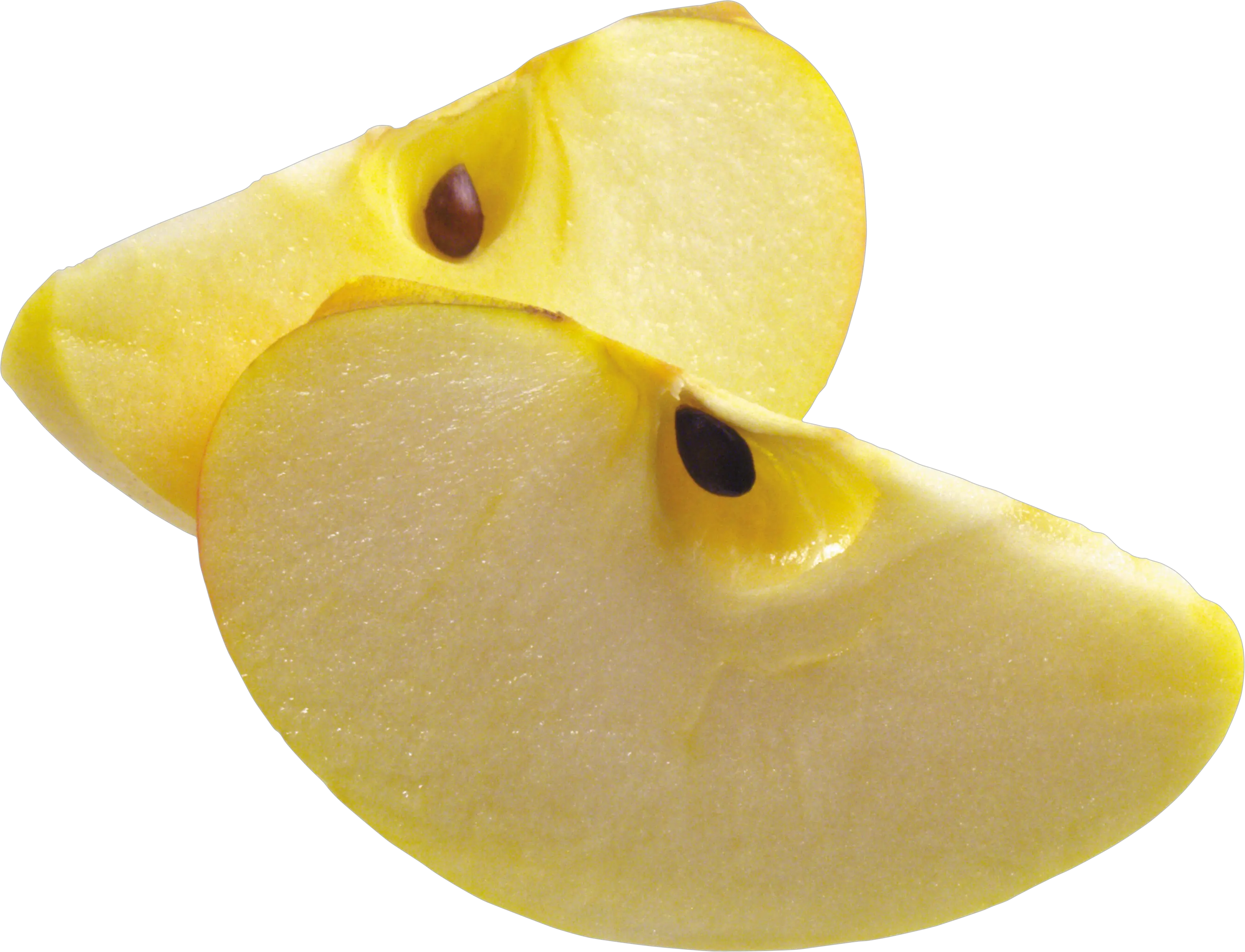 piece of yellow apple PNG