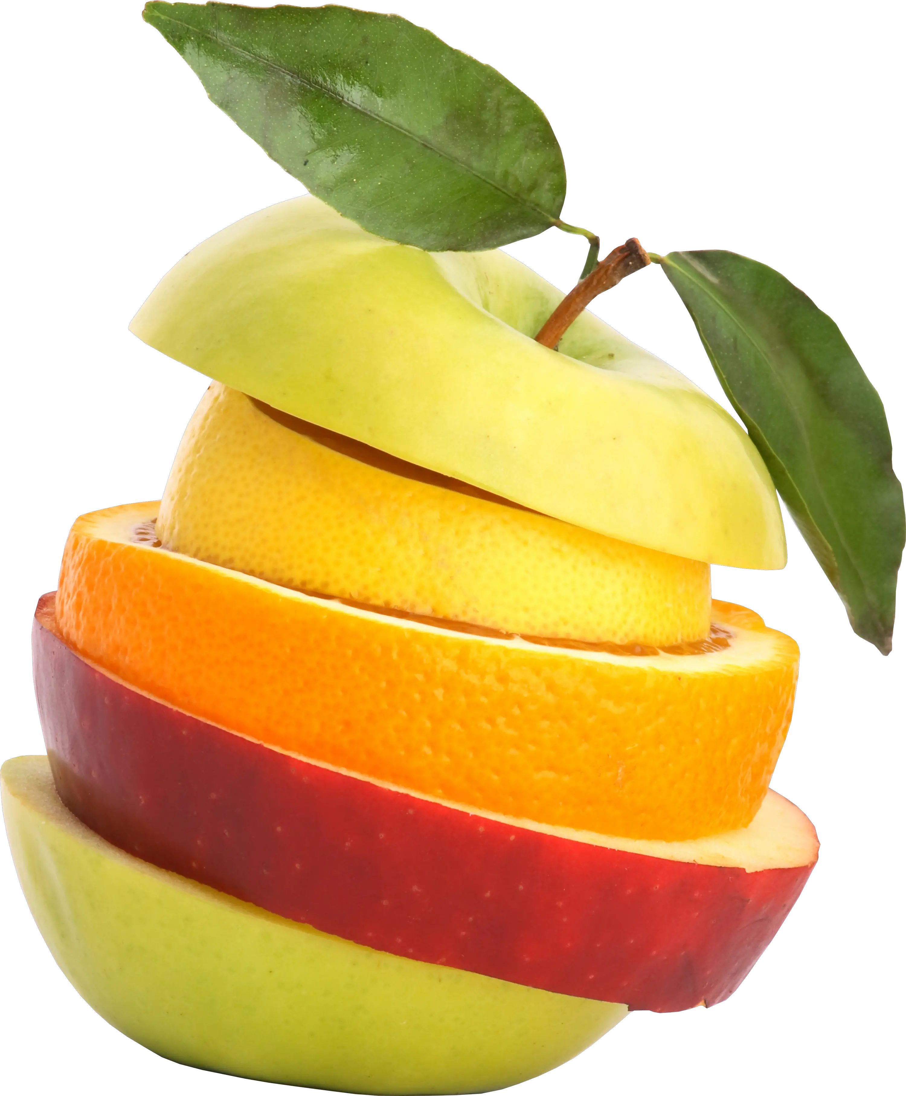 cutted apples PNG